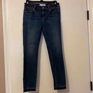 LOFT Petite Chewed Hem Modern Skinny Jean